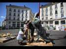VIDÉO. Démontées pour le Voyages à Nantes, les statues de la place Royale seront restaurées