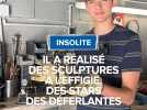 Il réalise des sculptures à l'effigie, des stars des déferlantes.