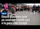 Finale régionale du grand concours national de piano dans les gares à Lille