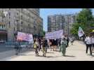manifestation contre la fermeture d'un collège à Rennes