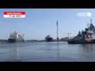 VIDÉO. Dans le port de Saint-Nazaire, la valse des navires