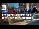 Blocage d'une école par des parents inquiets pour la sécurité de leurs enfants à Douai
