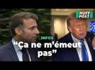 Emmanuel Macron répond aux critiques de Donald Trump, qui ne l'émeuvent pas beaucoup