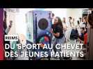 Comment l'hôpital américain de Reims a transformé la chambre des jeunes patients en salle de sport adapté