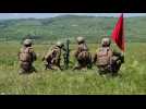Trainingslager einer belgischen Armee-Einheit