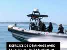 Exercice de déminage avec les GPD de l'Atlantique de la Marine nationale