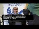 Déclaration de l'ambassadeur d'Iran au Conseil des droits de l'homme de l'ONU