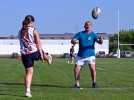 Tomblaine : L'ancien rugbyman international Thierry Lacroix à Nancy au plus près des futurs buteurs