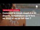 VIDEO. Comment le corps réagit-il à 50 degrés, température qu'il fera en 2050 si on ne fait rien ?