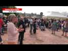 VIDÉO. On danse et chante à Sainte-Mère-Eglise avant la parade du 81e anniversaire du Débarquement