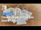 Un pochon un peu fourre-tout fait maison