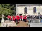 Hommage franco-britannique à la bravoure du capitaine Matthew Latham à Blingel