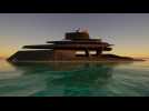 Le Monolith, un superyacht tout droit tiré d'un film de science-fiction
