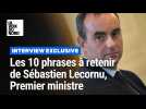 Interview exclusive : les 10 phrases à retenir de Sébastien Lecornu, Premier ministre