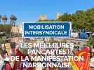 Les meilleurs pancartes de la manifestation Narbonnaise.