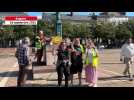 VIDÉO. 18 septembre : à Angers, on se chauffe avant le départ de la manifestation