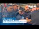 18 septembre, Les manifestants délogés par la force du tunnel Saint-Charles