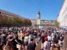 Les manifestants arrivent place Bellecour