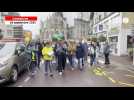 VIDÉO. À Coutances, le cortège entonne le chant Bella Ciao