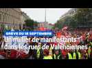 Grève du 18 septembre : une manifestation massive dans les rues de Valenciennes