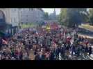 VIDÉO. 18 septembre à Nantes : des accès bloqués par la police, le cortège arrive à la préfecture