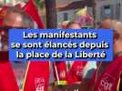 Les manifestants se sont élancés depuis la place de la Liberté