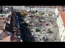Manifestations du 18 septembre : les manifestants vus d'en haut