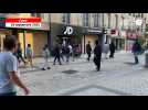 VIDEO. Des manifestants cassent une vitrine de magasin dans le centre de Caen
