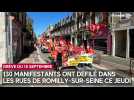 Grève du 18 septembre à Romilly-sur-Seine : 130 manifestants ont défilé dans les rues ce jeudi