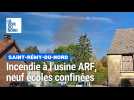 Incendie à l'usine ARF de Saint-Rémy-du-Nord, neuf écoles confinées