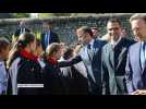 VISITE PRESIDENTIELLE / Emmanuel Macron à l'abbaye de Pontlevoy