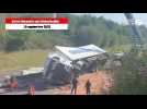 VIDÉO. Camion renversé sur l'A28 dans l'Orne : relevage terminé, l'autoroute libérée vers 20 h
