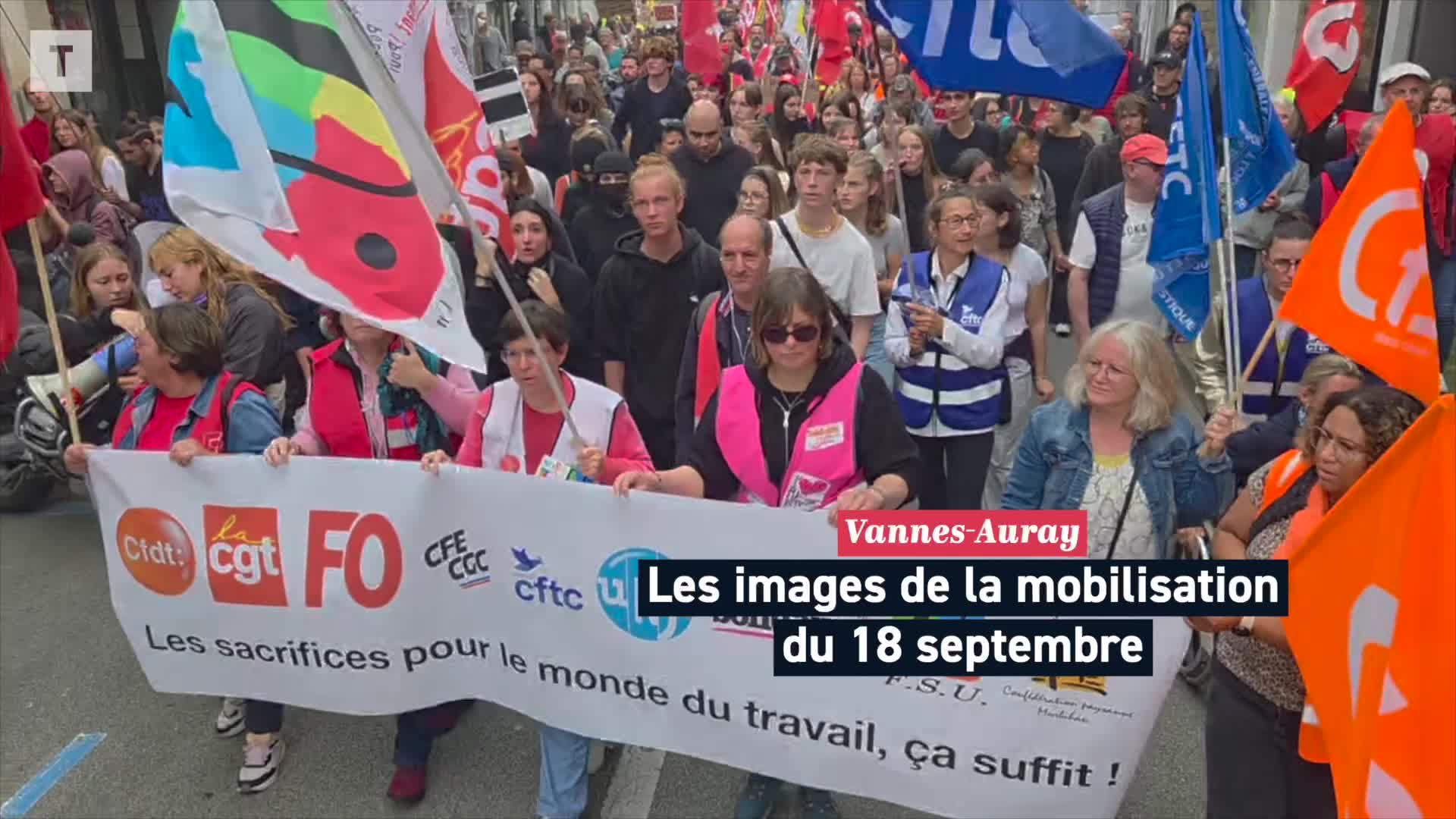 Grève du 18 septembre : mobilisation à Vannes, Auray et Questembert, le...
