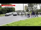 VIDEO. Mouvement du 18 septembre : une trentaine de manifestants marche sur le rond-point du Moros