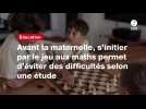 VIDEO. Avant la maternelle, s'initier par le jeu aux maths permet d'éviter des difficultés selon une étude