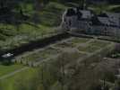 Vu du ciel : jardins de Valloires