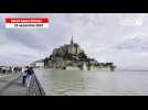 VIDÉO. Grâce aux grandes marées, Le Mont-Saint-Michel est redevenu une île