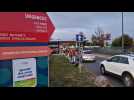 Mouvement du 10 septembre, distribution de tracts au CHU d'Amiens