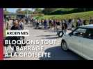 Bloquons tout : les manifestants bloquent le rond-point de la Croisette