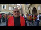Pascal Le Boulch' secrétaire général de l'unité locale de la CGT, se joint au mouvement 