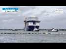 VIDÉO. Le Celebrity Xcel a quitté le port de Saint-Nazaire pour ses essais mer