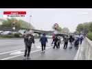VIDÉO. « Bloquons tout » : les manifestants sur la voie des berges à Angers