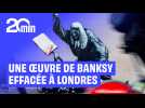 Banksy : Sa nouvelle fresque, critiquant la répression au Royaume-Uni, effacée du mur