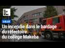 Lille : un incendie se déclare dans le bardage du réfectoire du collège Makeba