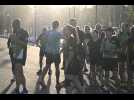VIDÉO. Elle termine un défi solidaire de 1 000 km entourée de coureurs à Saint-Brieuc