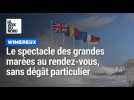 Le spectacle des grandes marées au rendez-vous à Wimereux
