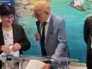 Inauguration de l'Auberge des trois pays à Guînes