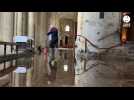 VIDÉO. La cathédrale de Saint-Brieuc « prise dans les flots » après les pluies diluviennes