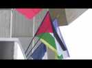 La commune d'Allonnes engagée, le drapeau palestinien hissé