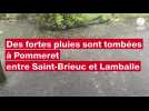 VIDEO. Intempéries en Côtes-d'Armor : des entreprises touchées près de la RN12 à Pommeret